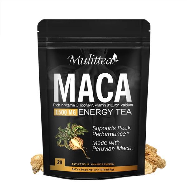 Mulittea Maca Herbal Extract Tea-bag Drink Tonics Erection Male Supplement for Power Potency Anti-fatigue Men's Sexsual Enhancer